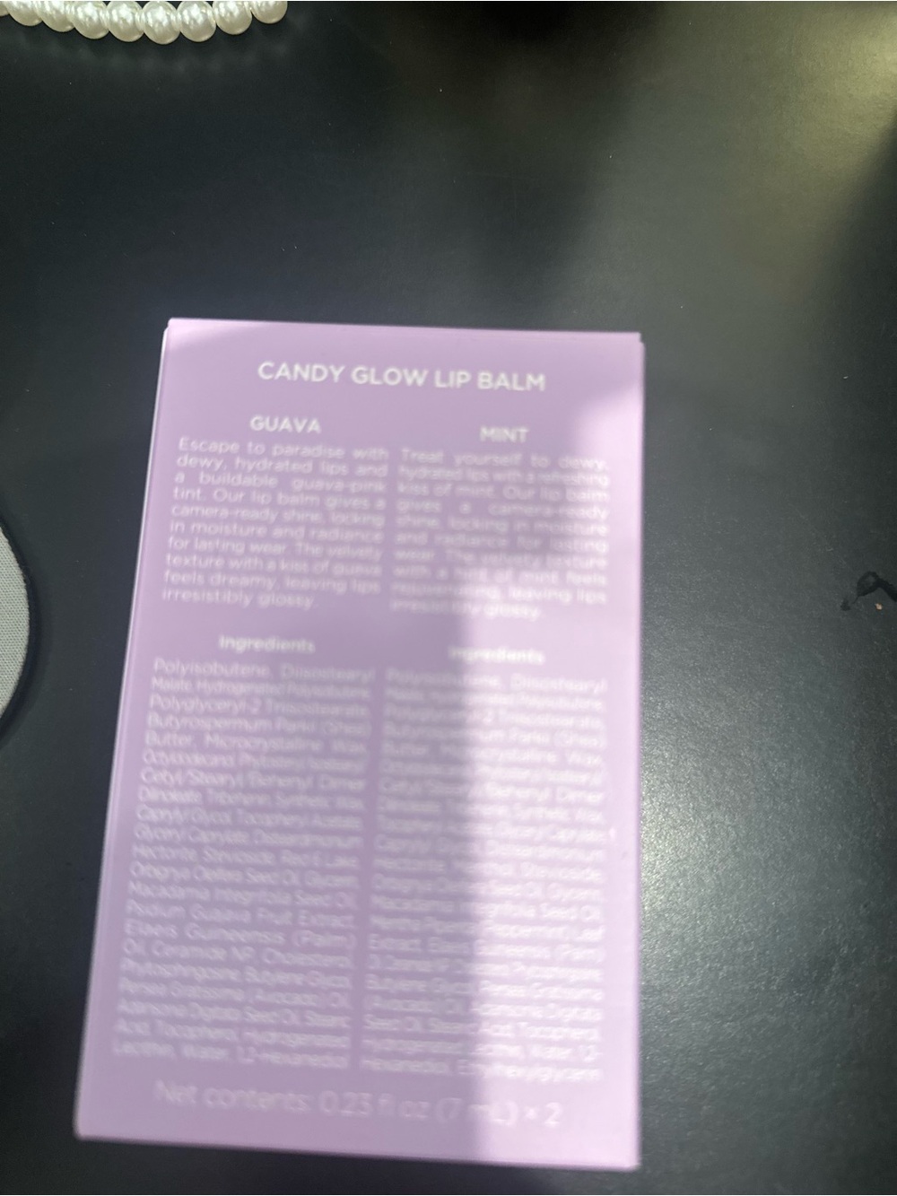 Candy Glow Lip Balm Duo — Guava Pink & Mint Green - Picture 2 of 2